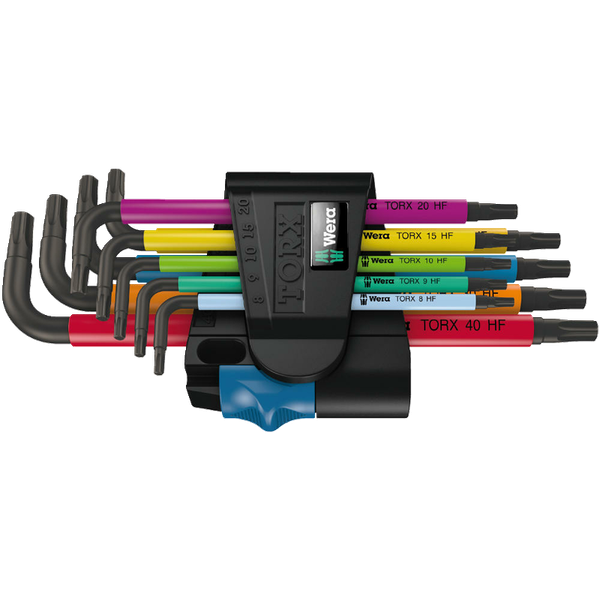 Wera 967/9 Tx Multicolour Hf 1 WinkelschlüSselsatz Mit Haltefunktion, 9-Teilig-image