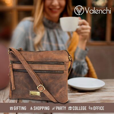Valenchi Genuine Leather Crossbody Handbag for Women Valenchi Genuine Leather Crossbody Handbag for Women