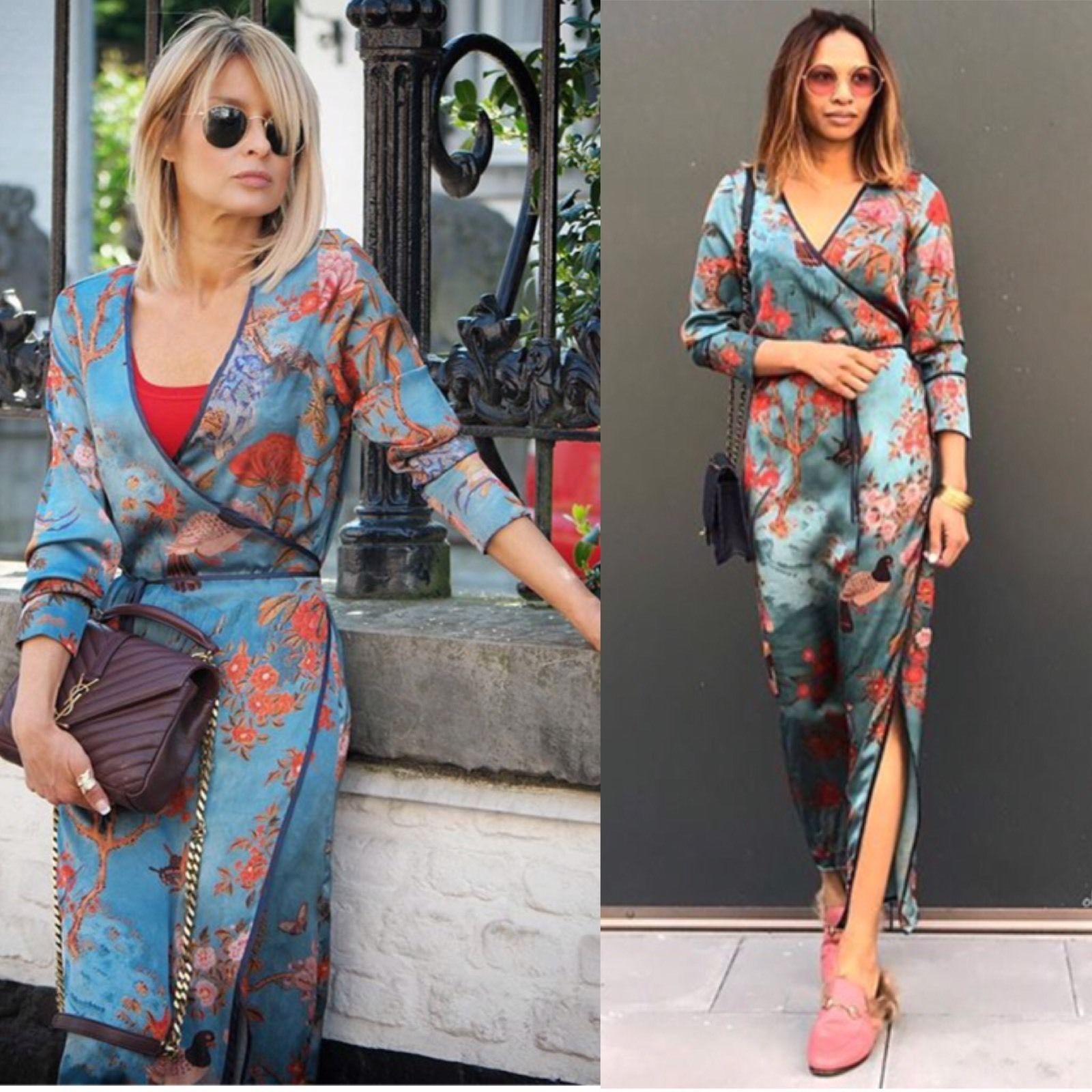 ZARA LONG FLORAL PRINT KIMONO DRESS SIZE S M NEW SS17 ZARA LONG FLORAL PRINT KIMONO DRESS SIZE S M NEW SS17