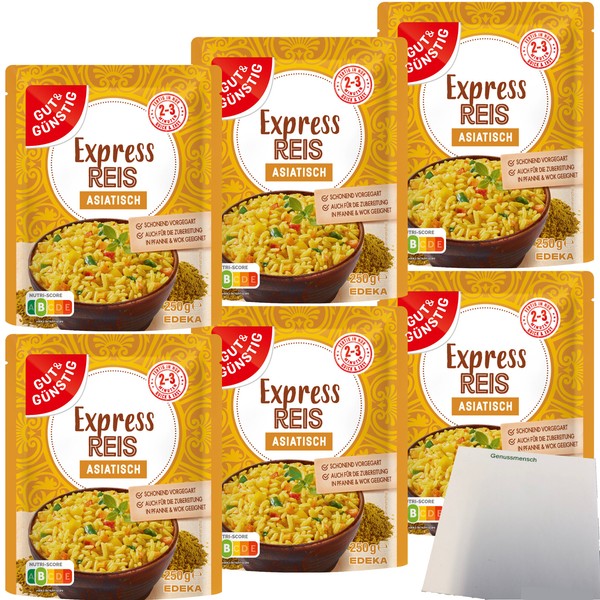 Gut&GüNstig Express Reis Asiatisch 6Er Pack 6X250G Packung Usy Block-image