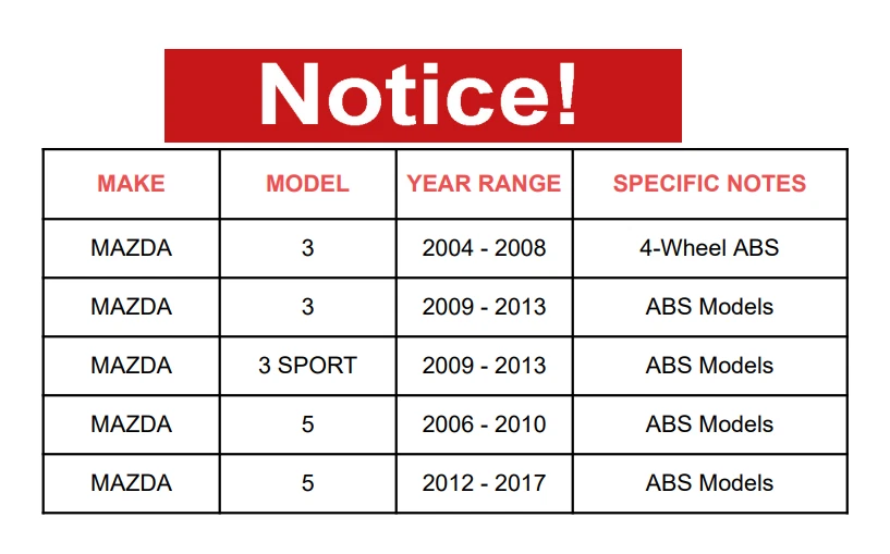 Cojinete y buje de rueda trasera para MAZDA 5 2007-2010 MAZDA 3 04 05-08 Foto 2 de 4