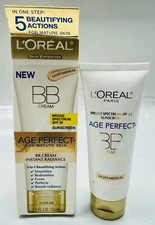 loreal spf 20 bb cream light medium for mature skin 2.5oz scuffed box