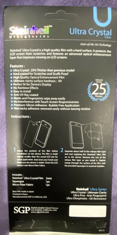 Case Mate Barely There Capa Preta para HTC EVO com 2 Protetores de Tela Steinheil - Imagem 4 de 4