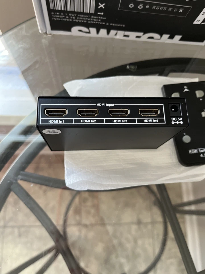 HDMI Sync Box 4HDMI In X 1 OUT; Link Brand; Remote Included - Image 2 of 3