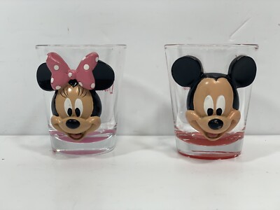 Disneyland Resort Mickey And Minnie 3D Shot Glasses
