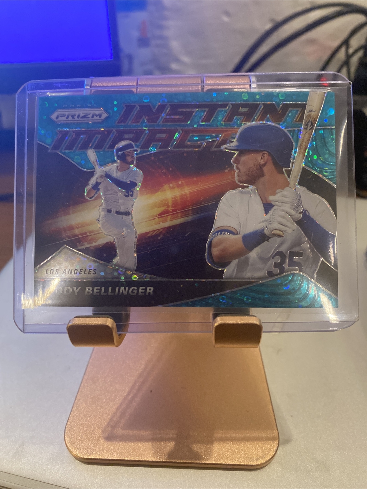 CODY BELLINGER 2020 PRIZM BASEBALL INSTANT IMPACT Teal PRIZM 15/15 LA DODGERS