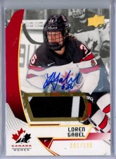 2019-20 Upper Deck Team Canada Juniors Patch Autographs #49 Loren Gabel /199