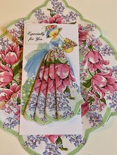Charming New Floral Tulips Handkerchief Gift Card - All Occasion
