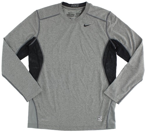 Nike Pro Combat Boys' Shirt 479984, Dri-Fit, Fitted, Mesh Panels, Long Sleeve - Picture 6 of 6