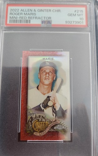 2022 Topps Chrome Platinum Anniversary - Red Refractor #215 Roger Maris 1 /5