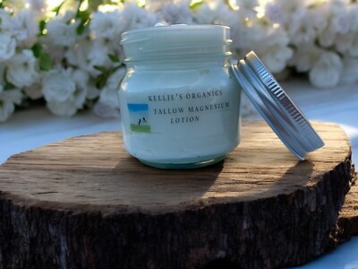 Tallow Magnesium Cream for Sleep and Inflammation- 8 oz