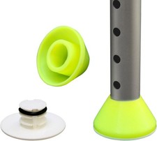 Walker Glides, Walker Glide Caps, Walker Slides, Rubber Tips, Yellow, 2 Count