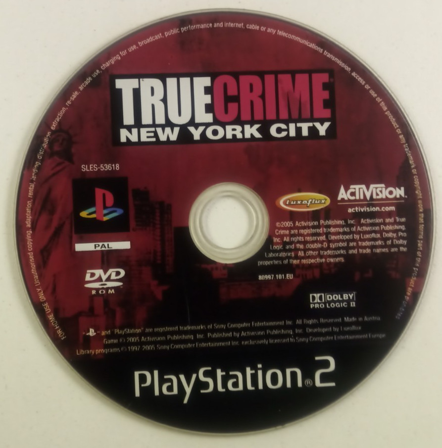 True Crime New York City Ps2