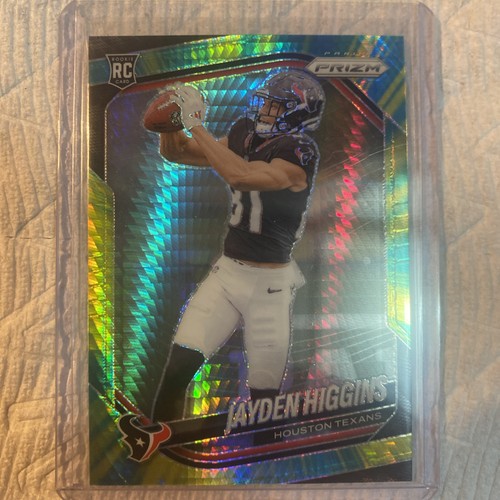 2025 Panini Prizm Jayden Higgins RC Hyper Rookie #/200 Texans