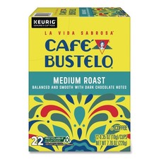 Cafe Bustelo 2861 K-Cups - Medium Roast 22/Box New