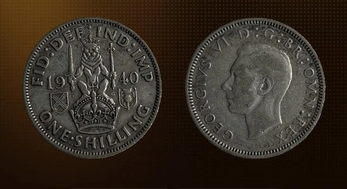 Photo of a 1940 George VI Shilling from an eBay sale