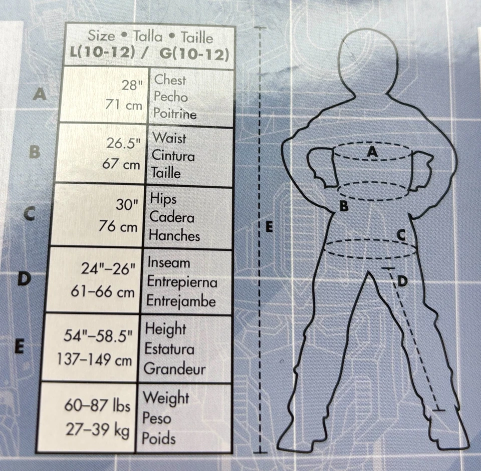 Disfraz Optimus Prime Muscle para niño, Transformers, talla L (10-12), nuevo Foto 4 de 4