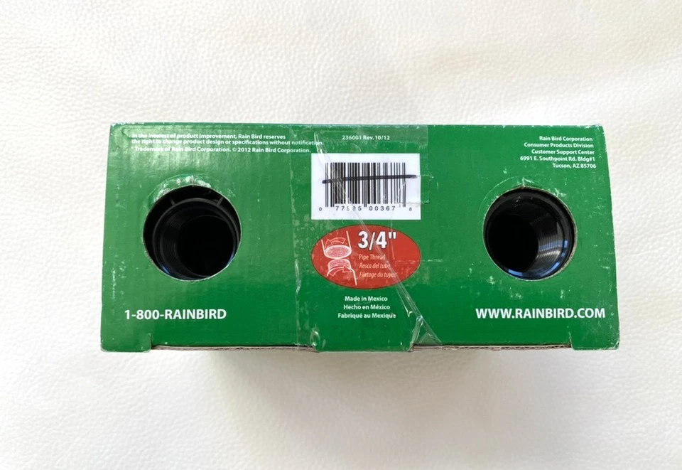 Rain Bird JTV/AS-075 Pro Grade Anti-Siphon Valve Flow 3/4" ORIGINAL PACKAGING - Image 3 of 3