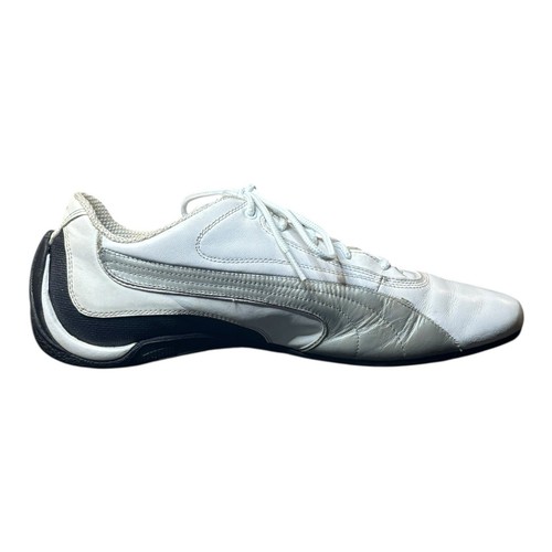 De Colección Y2K Puma Speedcat Mostro Sparco Tenis Blanco Negro Plata Para hombres Talla 11 Gato - Imagen 6 de 9