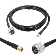 KMR/LMR240 Low-Loss Coaxial Extension Cable, 50Ohm 5Ft SMA Male to N-Type Male
