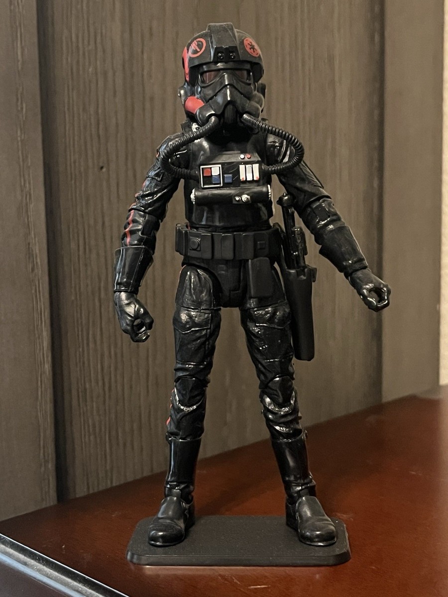 Star Wars Tie Fighter Pilot Black Series with Red Details 6 Inch