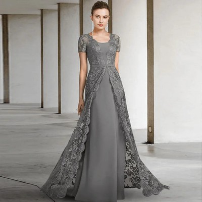 Custom Sexy Bride's Mother Evening Gown Illusion Long Mermaid Dress