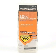 PowerCare 10in. Y40 Semi Chisel Saw Chain 460-366 Fits Echo & Poulan + Others