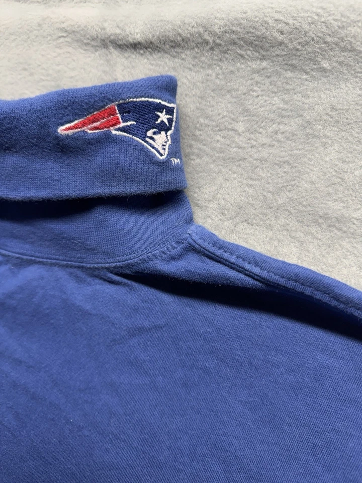 Colección Equipo Clásico Vintage New England Patriots Manga Larga Azul XL Foto 2 de 4