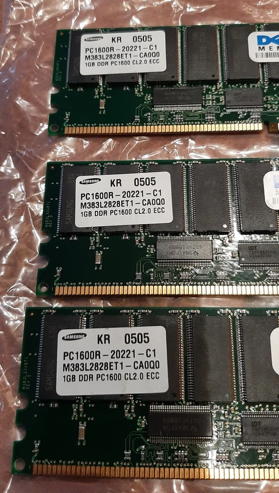 Dell PC1600R-20221-C1 1GB DDR (3 modules) - Image 2 of 3
