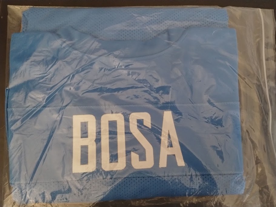 Joey Bosa Autographed Signed Los Angeles Chargers / Chargers Light Blue Jersey JSA COA 
