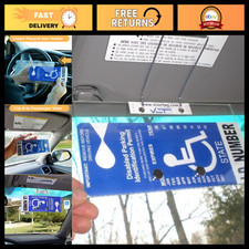 Handicapped Parking Placard Holder - Swing Away Disabled Tag Cover, USA Made
