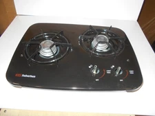 *SUBURBAN RV 2 BURNER LP PROPANE DROP-IN COOKTOP BLACK SDN2U 3727A FREE SHIP 103