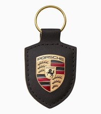 Genuine Porsche crest keyring – Real leather, Shape of the Crest, WAP0500900E