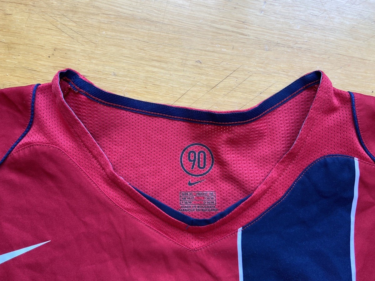 PARIS SAINT GERMAIN 2004 2005 AWAY FOOTBALL SHIRT SOCCER JERSEY