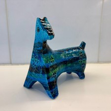 Bitossi Aldo Londi Horse, Rimini Blu, Italy - MCM 1960s Vintage Ceramic
