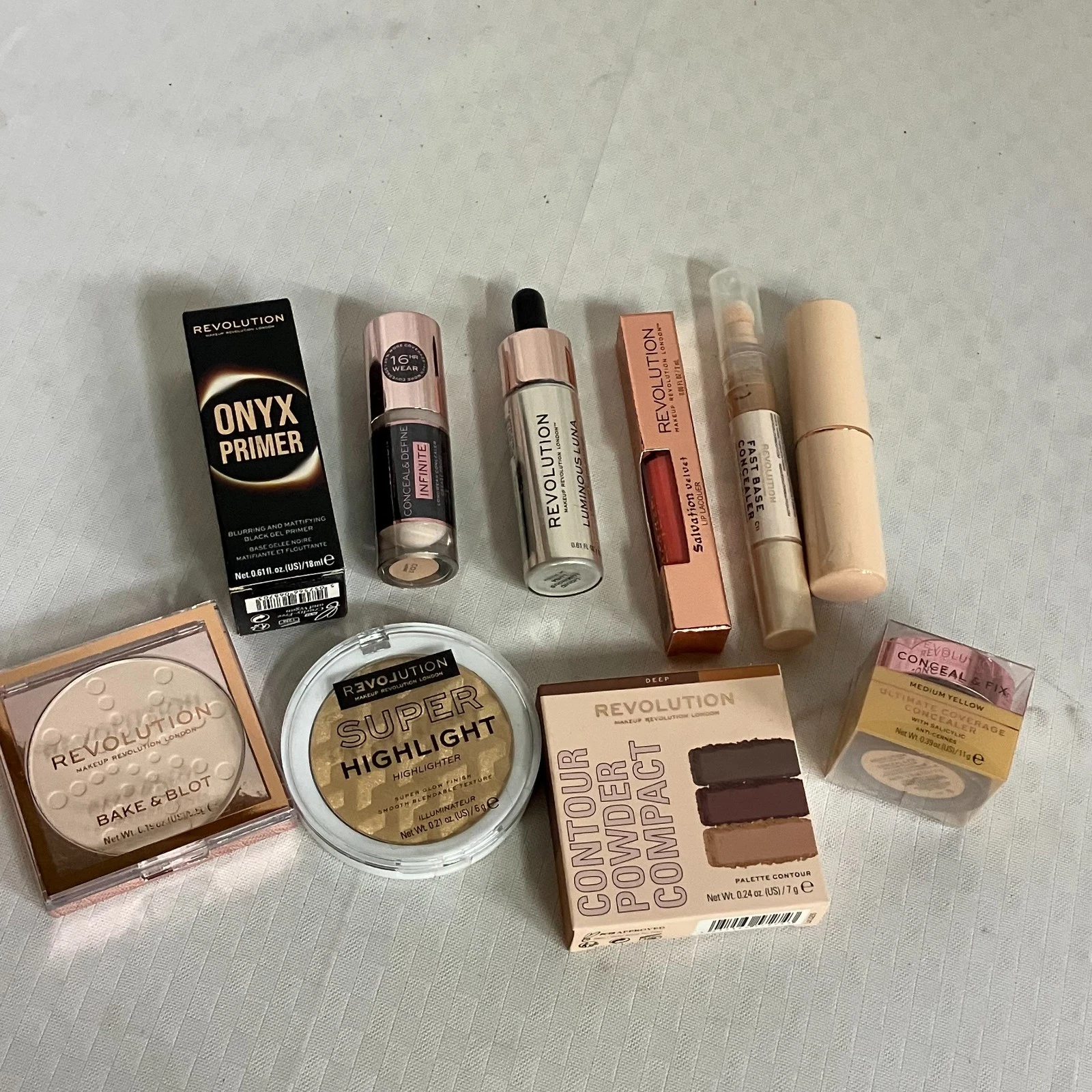 Revolution Primer, Concealer, Highlighter, Powder 10pc Face Makeup Kit New
Opens in a new window or