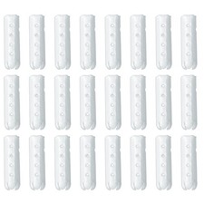 24Pcs 23mm Open Mouth Shoelace Tips Caps, White