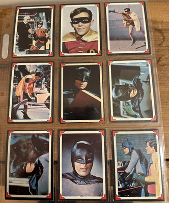 Batman 1966 Topps Trading Cards Riddler Back Complete Set 38/38 w ...