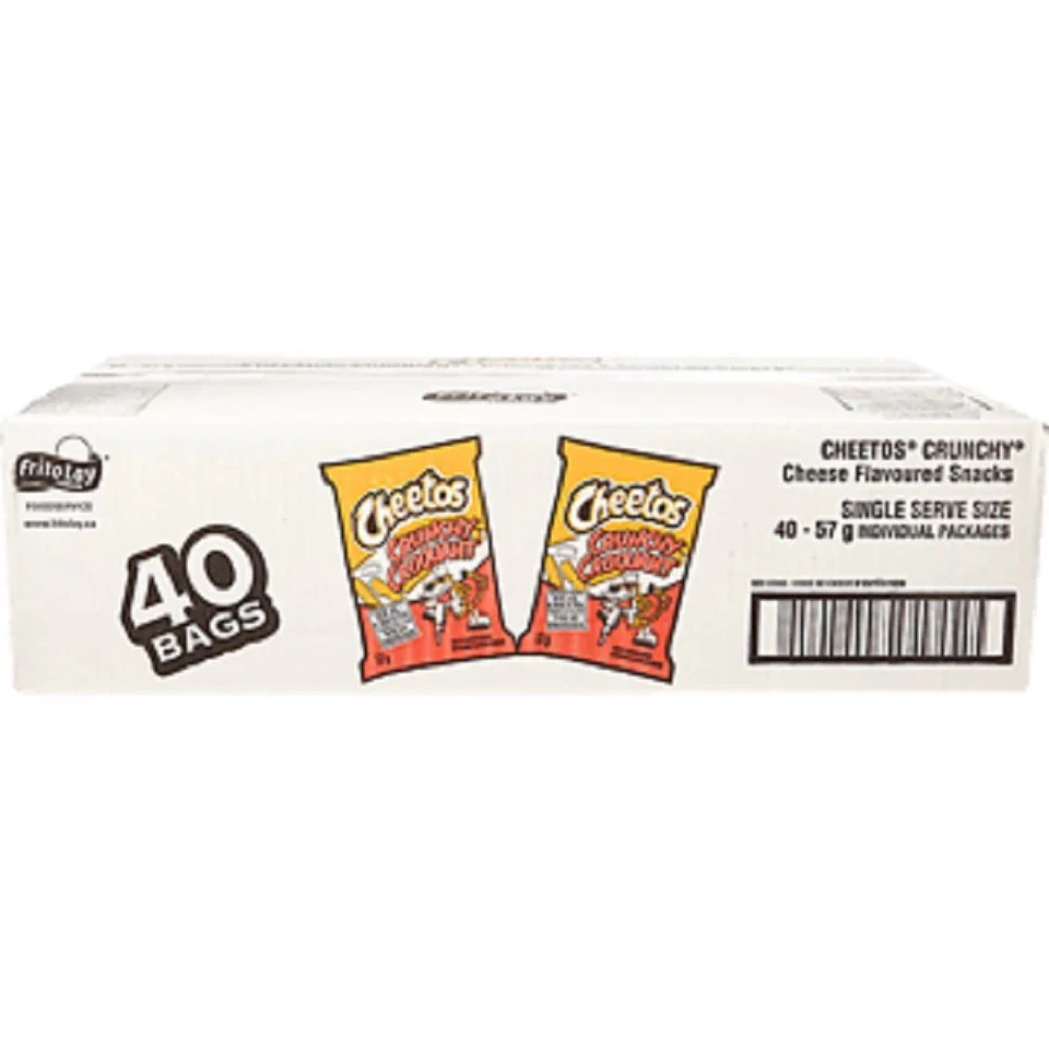 Cheetos Box of 40 Bags of Crunchy Snacks, Vending Chips (40x57g) - Image 2 of 4