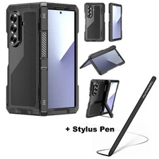 Shockproof Heavy Duty Case Fr Samsung Z Fold6/7/5/4/3 Cover Screen Protector+Pen