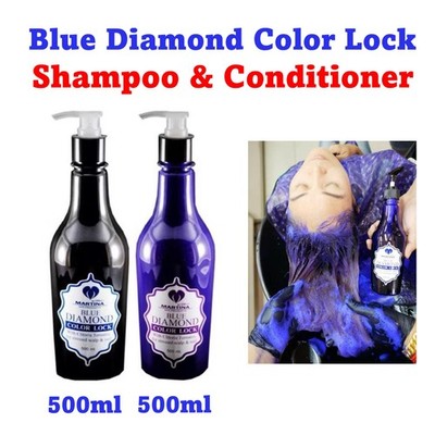 2x Blue Diamond Color Lock Martina Shampoo & Conditioner For stressed scalp nail