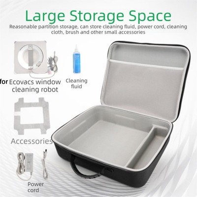 Stabile EVA Tragetasche kompatibel mit für Ecovacs für w2s Roboter 38x31x12cm