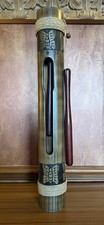 Stunning Vintage Handcrafted Bamboo Slit Tongue Drum &ndash; 24" Tall