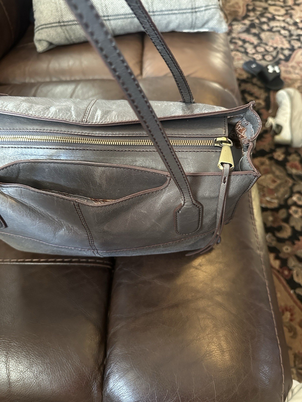 Hobo International Friar Charcoal Shoulder Bag Wi… - image 4