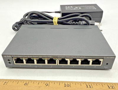 TP-Link TL-SG108PE 8-Port Gigabit PoE+ Switch with 4 PoE+ Ports   Ver 3.6