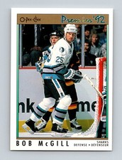 1991-92 O-Pee-Chee Premier Bob McGill San Jose Sharks #8