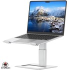 Aluminum Laptop Riser Holder - Height Adjustable Stand for 10-17.3 Inch Laptops