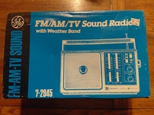 GE 7-2945  FM / AM / TV Sound Radio With Weather New Open Box