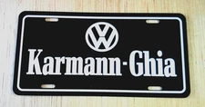 Volkswagen Karmann Ghia license plate tag VW  1968 1969 1970 1971 1972 1973 1974