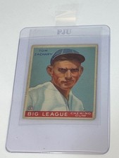 1933 GOUDEY #91 TOM ZACHARY UNGRADED LOW GRADE BOSTON BRAVES PITCHER
